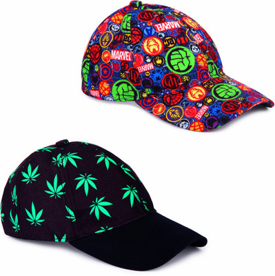 Knotyy Printed Snapback Cap Cap(Pack of 2)