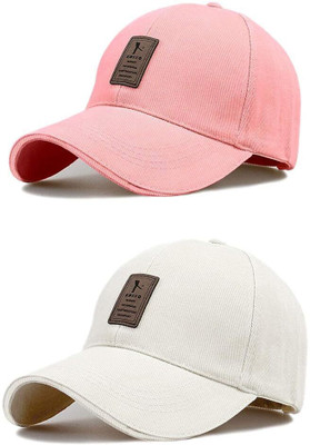 EDENSCOPE Self Design, Solid Sports/Regular Cap Cap(Pack of 2)