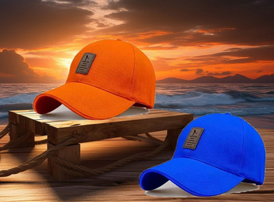 CLASSYMAESSI Self Design Sports/Regular Cap Cap(Pack of 2)