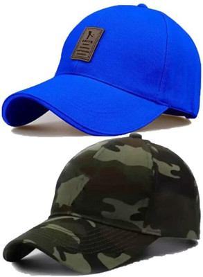 ILLEARION Solid, Self Design Sports/Regular Cap Cap(Pack of 2)