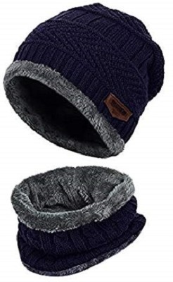 Creeknest Solid, Self Design Beanie Cap