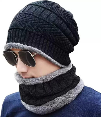 TruFlair Woven Beanie Cap(Pack of 2)