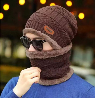 NS Beanie Woven Beanie Cap(Pack of 2)