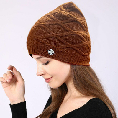 COOL INDIANS Self Design, Solid Beanie Cap