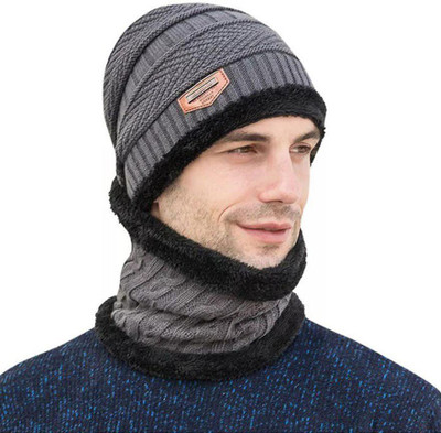 UPAREL Solid Beanie Cap(Pack of 2)