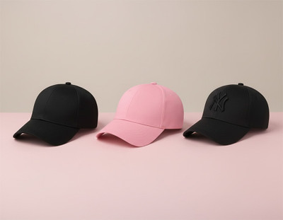 cap world Embroidered, Self Design, Solid Sports/Regular Cap Cap(Pack of 3)