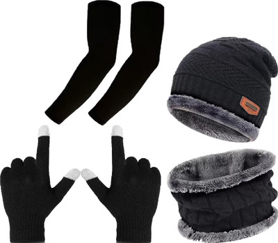 FLEXCYCAP Beanie Cap(Pack of 3)