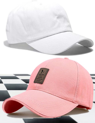 CLASSYMESSI Solid, Self Design Sports/Regular Cap Cap(Pack of 2)