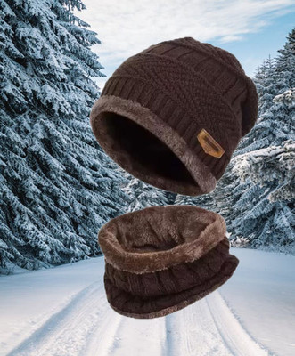 CLASSYMAESSI Self Design Beanie Cap