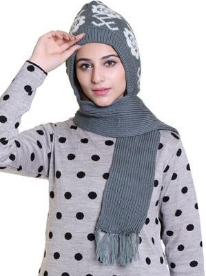 Gajraj Floral Print Beanie Cap