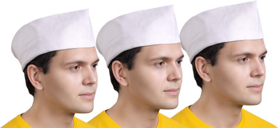 FQZILON Solid Skull Cap Cap(Pack of 3)