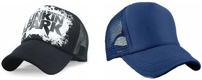 EDENSCOPE Solid, Printed Sports/Regular Cap Cap(Pack of 2)