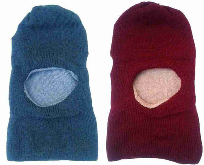 STYLE ACADEMY Solid Beanie Cap(Pack of 2)