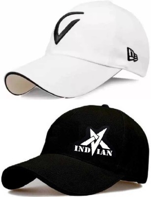 Fizox Embroidered Sports/Regular Cap Cap(Pack of 2)