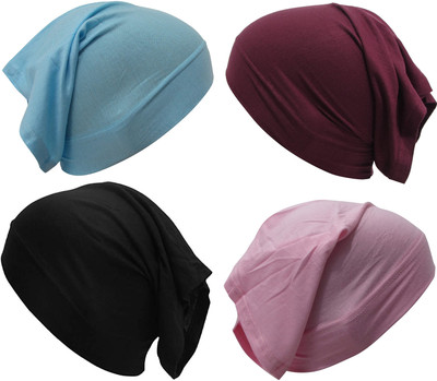 PAROPKAR Solid Beanie Cap(Pack of 4)