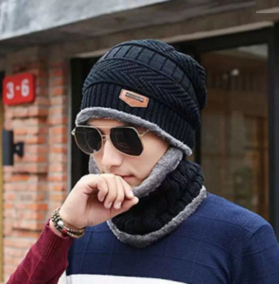 Winntressy Solid Beanie Cap(Pack of 2)