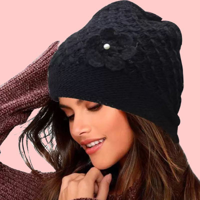 TRUE INDIAN Self Design, Woven Beanie Cap