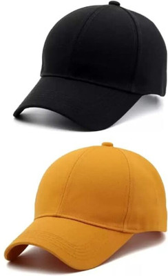 BAYEMA Solid Sports/Regular Cap Cap(Pack of 2)