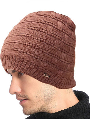 COOL INDIANS Self Design, Solid Skull Cap Cap