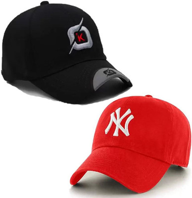 ILLARION Solid, Self Design, Embroidered Sports/Regular Cap Cap(Pack of 2)