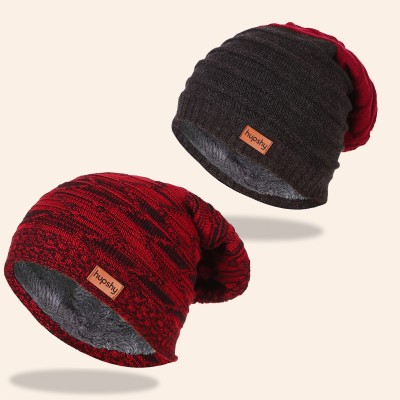 HUPSHY Beanie Cap(Pack of 2)