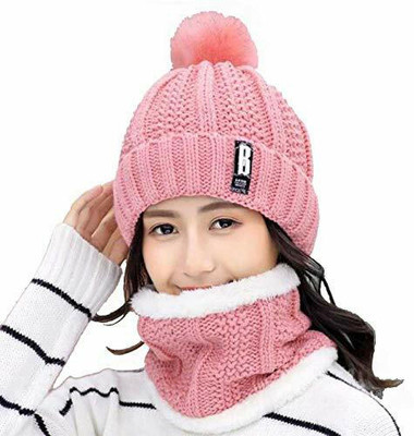 LAVI Self Design Beanie Cap