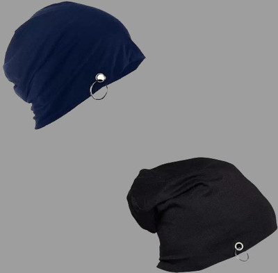ATLY Solid Beanie Cap(Pack of 2)
