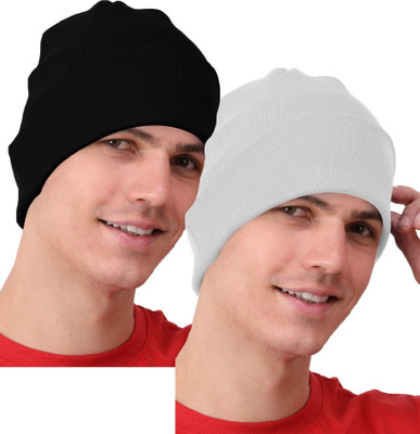 THE BLAZZE Skull Cap Cap(Pack of 2)