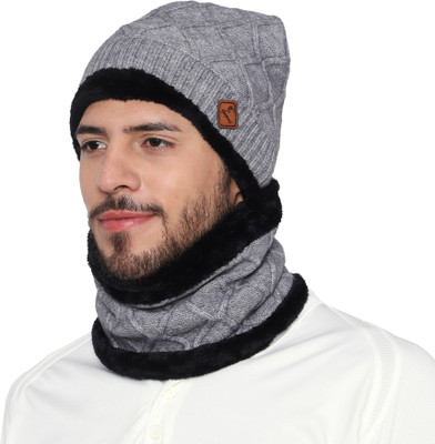 Gajraj Self Design Beanie Cap