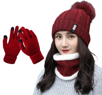 Highever Beanie Cap(Pack of 3)