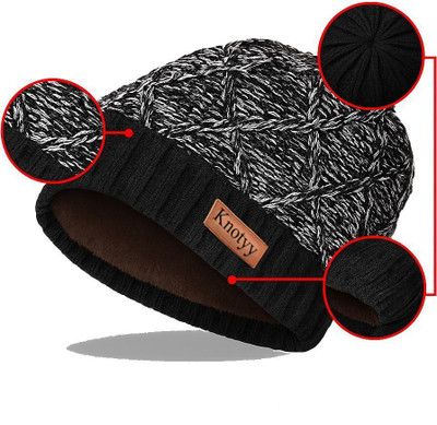 Knotyy Solid Beanie Cap