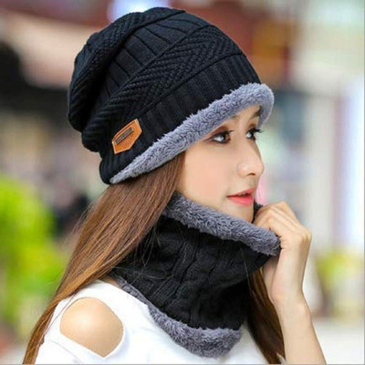 FQZILON Embellished Beanie Cap