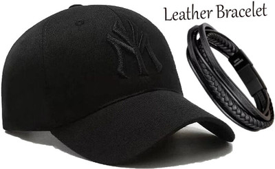 CLASSYMESSI Solid, Self Design, Embroidered Sports/Regular Cap Cap(Pack of 2)