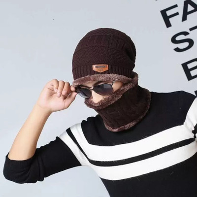 NKL Woven Beanie Cap(Pack of 2)