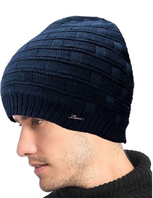 COOL INDIANS Self Design, Solid Beanie Cap