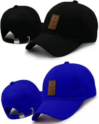 b for u Self Design Sports/Regular Cap Cap(Pack of 2)