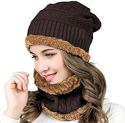 DESI CREED Solid Beanie Cap