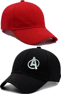 CLASSYMAESSI Self Design Sports/Regular Cap Cap(Pack of 2)