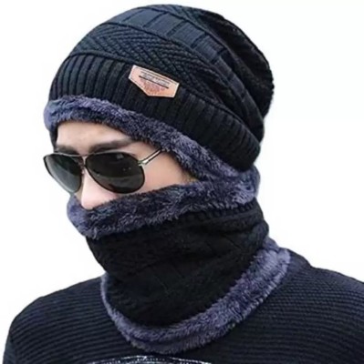 greyfab Woven Beanie Cap(Pack of 2)