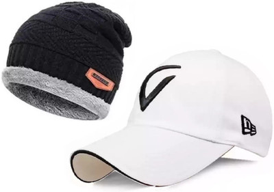 RD YTR Embroidered Beanie Cap(Pack of 2)