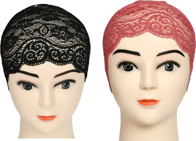 DCENT KRAFT Self Design Skull Cap Cap(Pack of 2)