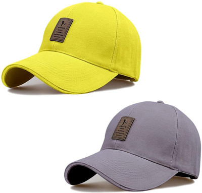 CLASSYMESSI Solid Sports/Regular Cap Cap(Pack of 2)