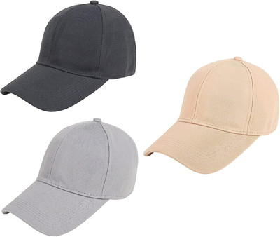 INFISPACE Solid Sports/Regular Cap Cap(Pack of 3)