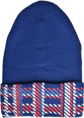 Lowercase Checkered Beanie Cap
