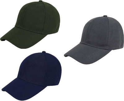 INFISPACE Solid Sports/Regular Cap Cap(Pack of 3)