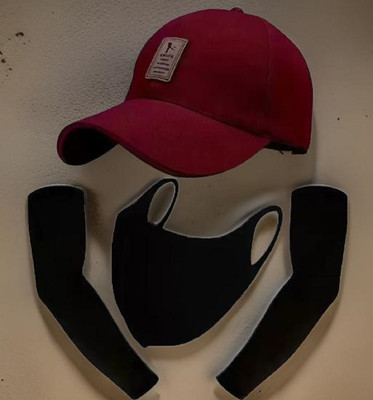 FD FLORIDA Solid, Self Design Sports/Regular Cap Cap(Pack of 3)