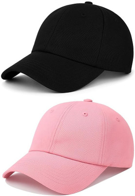 CLASSYMESSI Solid, Self Design, Striped Sports/Regular Cap Cap(Pack of 2)