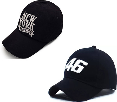 Welim Embroidered, Self Design Sports/Regular Cap Cap(Pack of 2)
