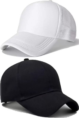 FD FLORIDA Solid, Self Design Sports/Regular Cap Cap(Pack of 2)