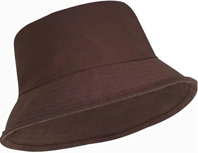 TQLOQZ Round Bucket hats(Brown, Pack of 1)